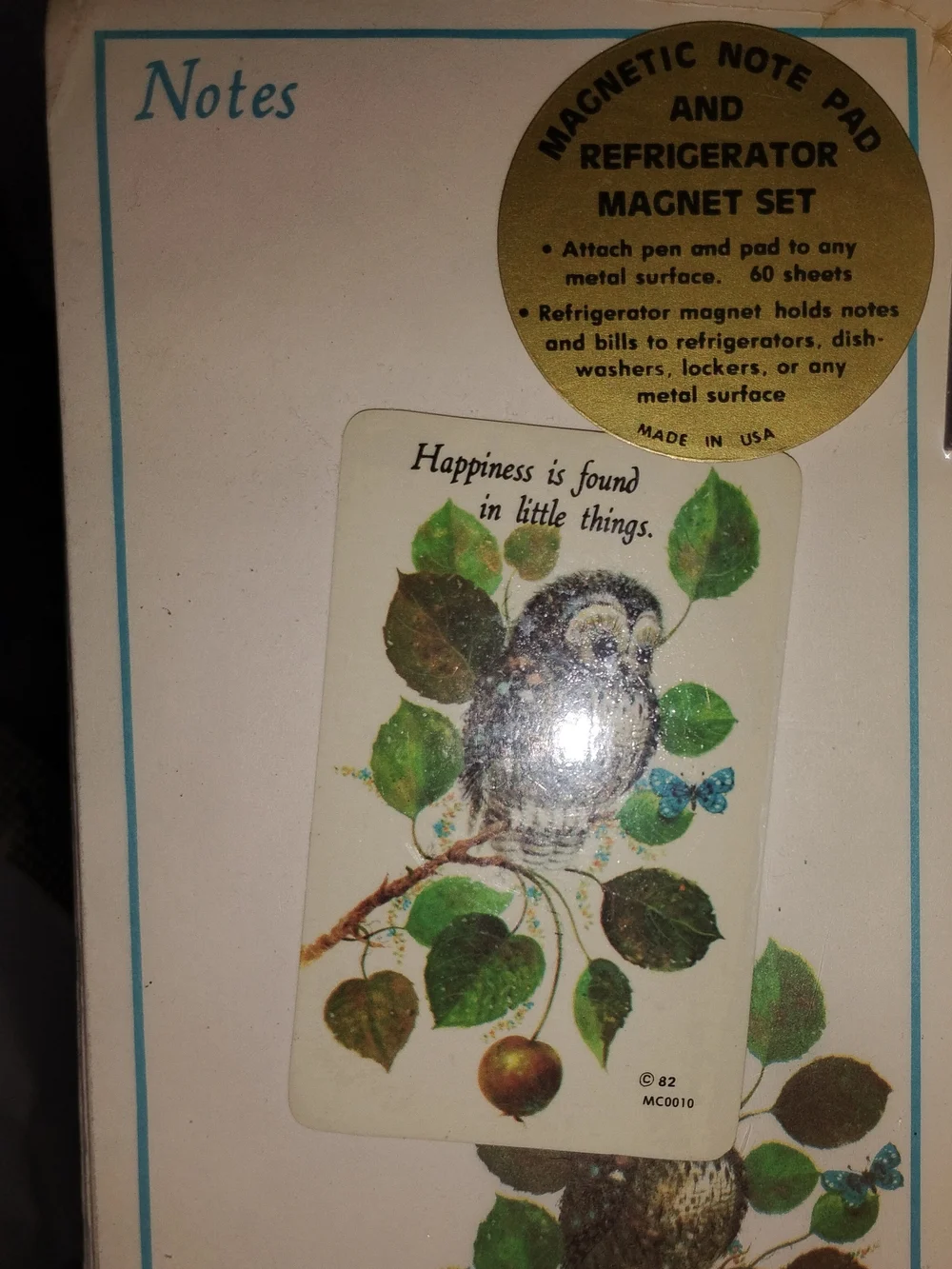 Vintage Floral & Bird Decorative Note Cards and Bookmarks Set